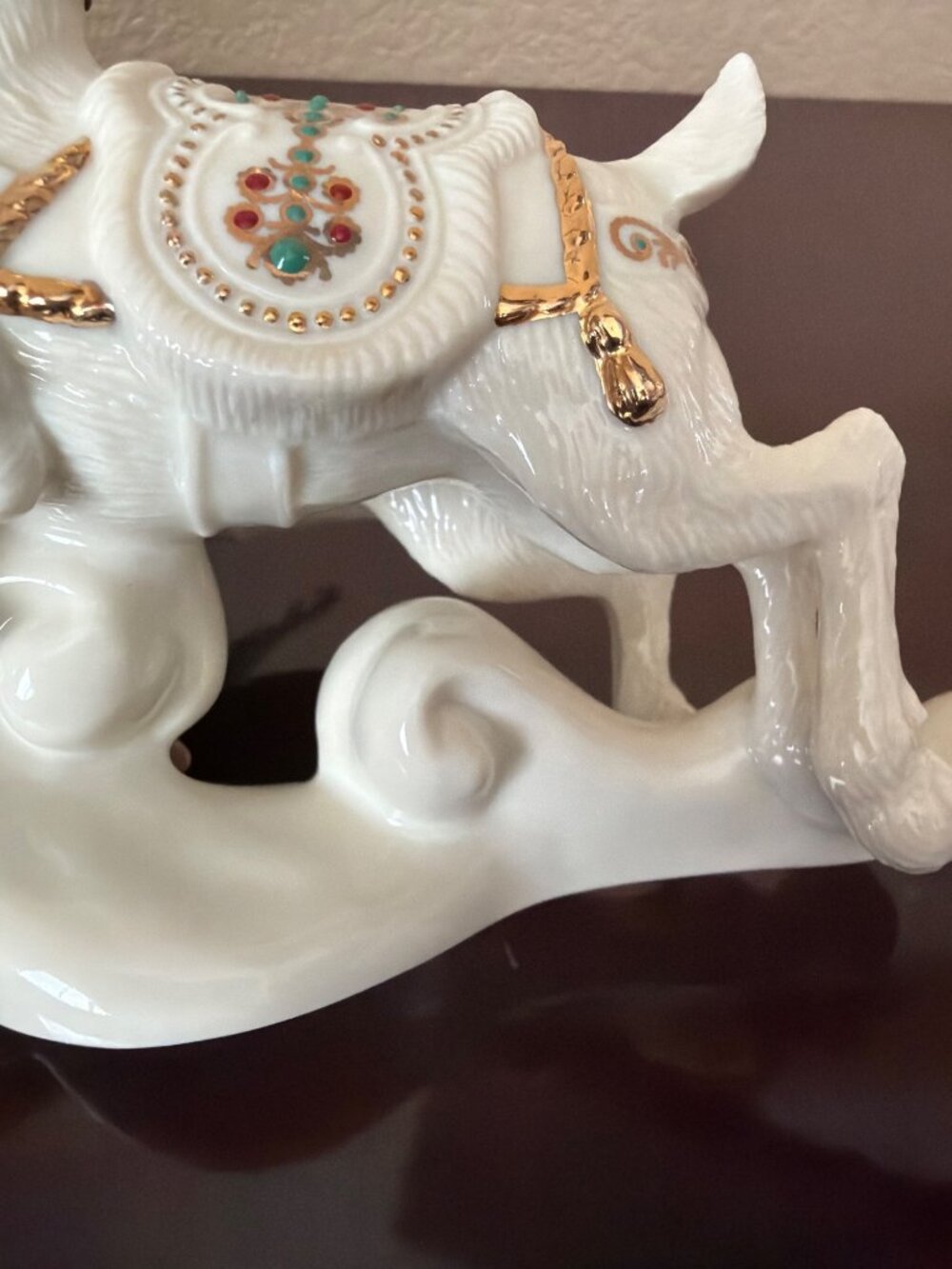 Lenox Dash Away All Reindeer Dasher & Dancer 24K Gold Porcelain MINT - No Box - Picture 12 of 14